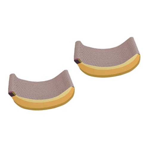 VANZACK 2stücke Banana-förmiges Katzenkratzbrett Wellenstruktur Katzenfreundliches Spielzeug Für Stundenlangen Kratzspaß Schützt Ihre Möbel -freies Material Für Katzen Und Kätzchen VANZACK 2stücke Banana-förmiges Katzenkratzbrett Wellenstruktur Katzenfreundliches Spielzeug Für Stundenlangen Kratzspaß Schützt Ihre Möbel -freies Material Für Katzen Und Kätzchen von VANZACK