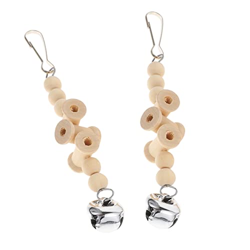 VANZACK 2stücke Holzspielzeug Für Papageien Nager-Spielzeug Mit Glocke Und Hängemöglichkeit Für Wellensittiche Nymphensittiche Und Andere Kleine Vögel VANZACK 2stücke Holzspielzeug Für Papageien Nager-Spielzeug Mit Glocke Und Hängemöglichkeit Für Wellensittiche Nymphensittiche Und Andere Kleine Vögel von VANZACK