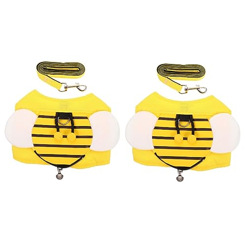 VANZACK 2 Sets Ergonomische Katze Leine Bequem für Outdoor Spaziergang Katze Zubehör von VANZACK
