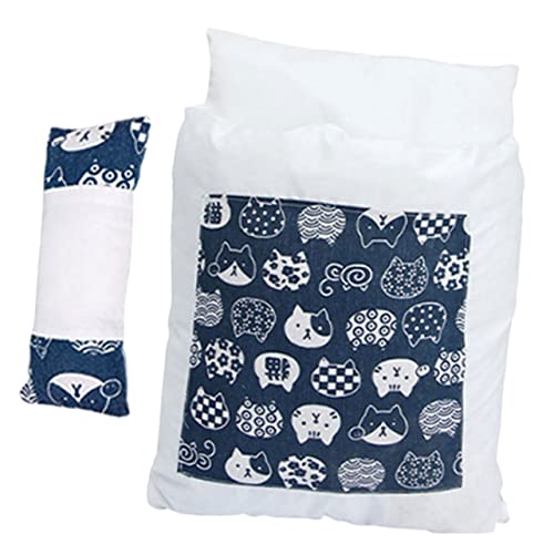 VANZACK 2 Sets Gemütliches Katzenbett Hundebett Japanisches Design Abnehmbar Waschbar Weicher Haustier-Schlafsack für Den Innenbereich Bequem von VANZACK