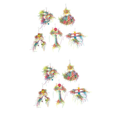 VANZACK 2 Sets Exquisites Vogelspielzeug Beißend Resistent Für Papageien Sicheres Beißenspielzeug Dekoratives Papageienkäfig-zubehör Vogelschleifspielzeug VANZACK 2 Sets Exquisites Vogelspielzeug Beißend Resistent Für Papageien Sicheres Beißenspielzeug Dekoratives Papageienkäfig-zubehör Vogelschleifspielzeug von VANZACK