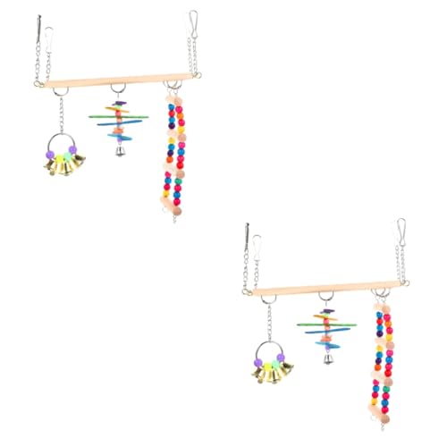VANZACK 2 Sets Holz Vogel Schaukel Vogel Sitzstange Spielzeug Für Nymphensittiche Papageien Sittiche Vogel Spielen Stand Vogel Liefert VANZACK 2 Sets Holz Vogel Schaukel Vogel Sitzstange Spielzeug Für Nymphensittiche Papageien Sittiche Vogel Spielen Stand Vogel Liefert von VANZACK