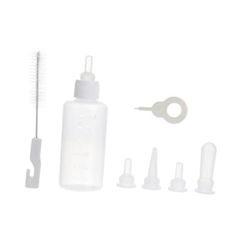 VANZACK 2 Sätze Pet Milchflasche Set für Katzen und Hunde Fütterungsflaschen Tragbar und Praktisch für Tierernährung für Welpen und Kätzchen von VANZACK
