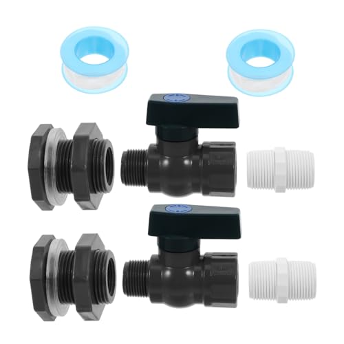 VANZACK 2 Sätze Regentonnen Adapter Kit mit PVC für Gartenbewässerung Aquarien Wasserauffangsysteme VANZACK 2 Sätze Regentonnen Adapter Kit mit PVC für Gartenbewässerung Aquarien Wasserauffangsysteme von VANZACK