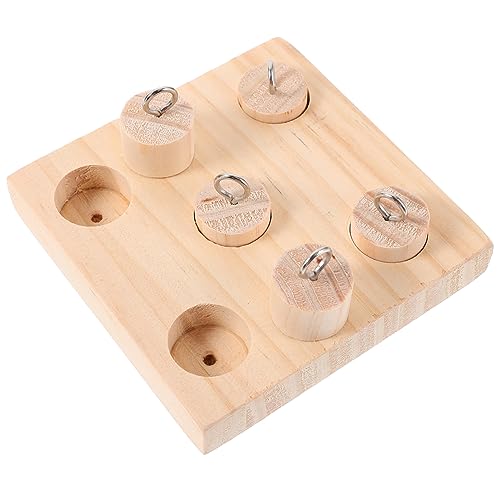 VANZACK 2sätze Vogelspielzeug Aus Holz Für Papageien Nibbler Training Spielzeug Für Wellensittiche Fach Struktur Natürlicher Look Fördert Spiel Und Bewegung Für Vögel Und Kleintiere von VANZACK