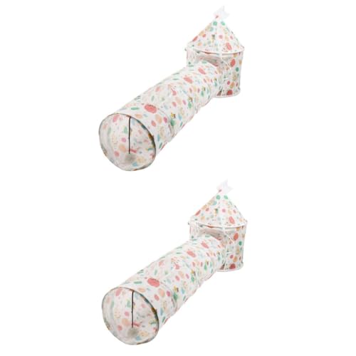 VANZACK 2 Sets Einzigartiges Katzentunnel-Spielzeug-Set Spaß Sicher Atmungsaktiv Kratzfest Polyester von VANZACK