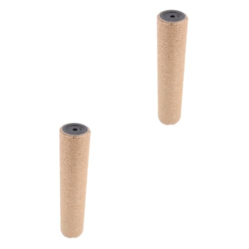 VANZACK 2 Stück Ersatz Katzenkratzsäule Jute Kratzstange Robust Langlebig Geeignet für DIY Katzenmöbel Katzenkratzbaum Zubehör für Wohnungskatzen Schutz von Möbeln von VANZACK
