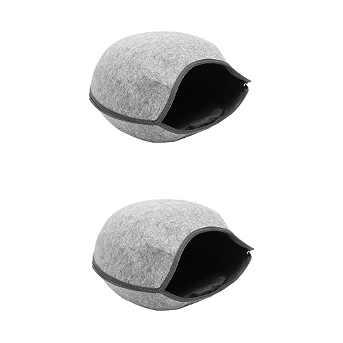 VANZACK 2 Stücke Atmungsaktive Katze Nest Komfortable Katze Katze Schlafen Bett Multi-Funktion Home Indoor VANZACK 2 Stücke Atmungsaktive Katze Nest Komfortable Katze Katze Schlafen Bett Multi-Funktion Home Indoor von VANZACK