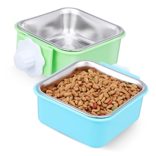 VANZACK 2stücke Hängender Futternapf Aus Für Hunde Und Katzen Blau Und Grün Platzsparend Robust Und Leicht Zu Reinigen Für Käfige Und Outdoor-nutzung VANZACK 2stücke Hängender Futternapf Aus Für Hunde Und Katzen Blau Und Grün Platzsparend Robust Und Leicht Zu Reinigen Für Käfige Und Outdoor-nutzung von VANZACK