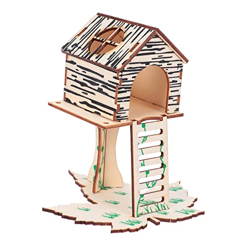 VANZACK 2stücke Kleintier Haus Für Hamster Hütte Als Versteckhaus Und Spielzeugplattform Kleine Tierhütte Zum Üben Und Spielen Hamsterhausspielzeug Für Mäuse Und Andere Kleine Tiere von VANZACK