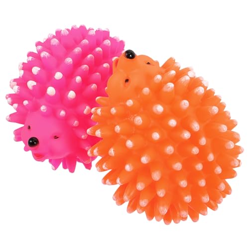 VANZACK 2stücke Quietschspielzeug Für Hunde Und Igel Molaren Kauspielzeug Cartoon Latex Hundespielzeug Beißspielzeug Für Haustiere Pet Zahnen Spielzeug von VANZACK