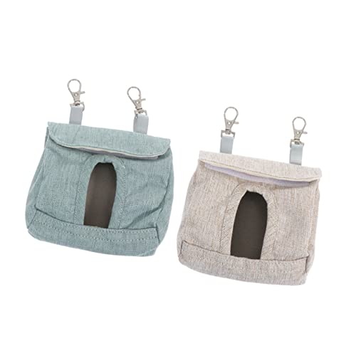 VANZACK 2 Stück Kaninchen Heubeutel Futtersack Für Heu Meerschweinchen Hamster Futtersack Für Vögel Kaninchen Futterbeutel Tierfutter Kaninchenstall Heufütterung von VANZACK