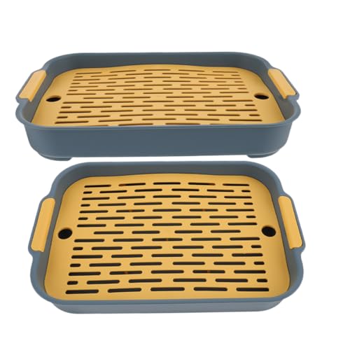 VANZACK 2 Stück Kaninchen Toilettenschale mit Netz rutschfeste Kleintier Toilette für Hamster Meerschweinchen Frettchen Chihuahua Einfach zu Reinigen Kompakt und Robust Gelb VANZACK 2 Stück Kaninchen Toilettenschale mit Netz rutschfeste Kleintier Toilette für Hamster Meerschweinchen Frettchen Chihuahua Einfach zu Reinigen Kompakt und Robust Gelb von VANZACK