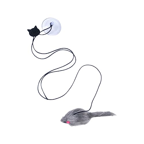 VANZACK 2stücke Saugnapf Katzenspielzeug Kreative Hängende Katzenangel Mit Elastischen Teaser-mäusen Für Interaktives Spiel Und Katzenflirt Für Katzen Und Kätzchen VANZACK 2stücke Saugnapf Katzenspielzeug Kreative Hängende Katzenangel Mit Elastischen Teaser-mäusen Für Interaktives Spiel Und Katzenflirt Für Katzen Und Kätzchen von VANZACK