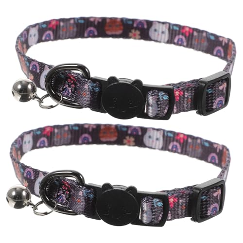 VANZACK 2stücke Katzenhalsband Mit Glocke Und Sicherheitsverschluss Einstellbarer Halskragen Für Katzen Leichtes Und Bequemes Katzenhalsband Für Alltag Und Outdoor-aktivitäten VANZACK 2stücke Katzenhalsband Mit Glocke Und Sicherheitsverschluss Einstellbarer Halskragen Für Katzen Leichtes Und Bequemes Katzenhalsband Für Alltag Und Outdoor-aktivitäten von VANZACK