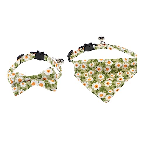 VANZACK 2 Stück Katzenhalsband Haustier Katzenbogen Katze Fliege binden Kostüm cat Clothing katzenbekleidung für Katzen zubehör Kätzchenkragen Kätzchen-Dreieck-Schal-Kragen Baumwolle Green VANZACK 2 Stück Katzenhalsband Haustier Katzenbogen Katze Fliege binden Kostüm cat Clothing katzenbekleidung für Katzen zubehör Kätzchenkragen Kätzchen-Dreieck-Schal-Kragen Baumwolle Green von VANZACK