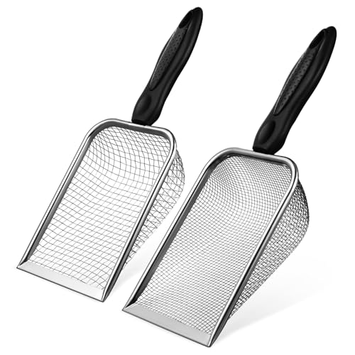 VANZACK Katzenstreuschaufel-Set Aus Edelstahl 2-teilig Katzentoilettenschaufel für Katzen Ergonomischer Griff VANZACK Katzenstreuschaufel-Set Aus Edelstahl 2-teilig Katzentoilettenschaufel für Katzen Ergonomischer Griff von VANZACK