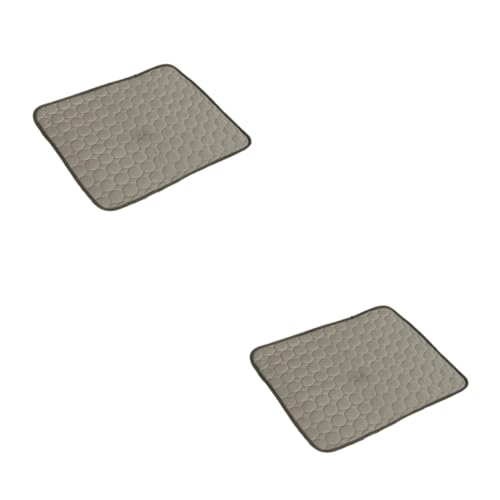 VANZACK 2 Stück Pet Ice Silk Kühlkissen für Haustiere Atmungsaktive Sommer Kühlmatte Selbstkühlendes Hundebett und Katzenbett rutschfest Kaffee Geeignet für Drinnen und Draußen VANZACK 2 Stück Pet Ice Silk Kühlkissen für Haustiere Atmungsaktive Sommer Kühlmatte Selbstkühlendes Hundebett und Katzenbett rutschfest Kaffee Geeignet für Drinnen und Draußen von VANZACK