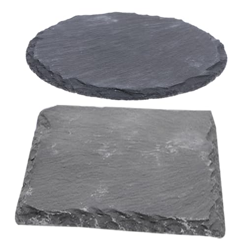 VANZACK 2Stücke Schildkröten Basking Plattform aus Stein Multi-funktionale Futter Sonnenplattform für Reptilien für Aquarien und Terrarien Farbecht und Langlebig von VANZACK