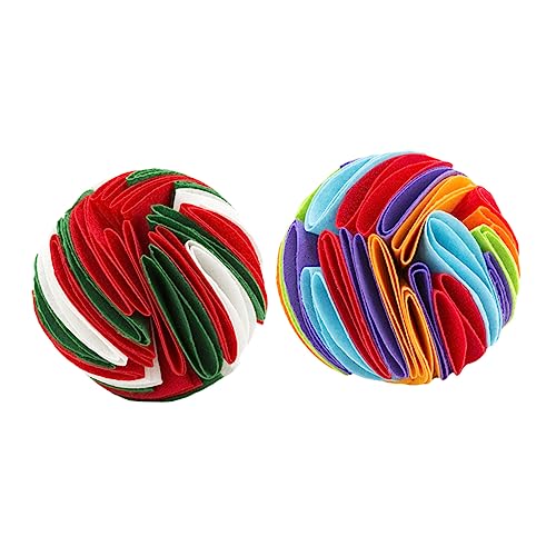 VANZACK 2 Stück Riechkolben Interactive Dog Toys hundeintelligenz schnüffeln Spielzeughund Welpe Futterspender Ball Trainingsbälle für Haustiere Haustier Hund Filzstoff VANZACK 2 Stück Riechkolben Interactive Dog Toys hundeintelligenz schnüffeln Spielzeughund Welpe Futterspender Ball Trainingsbälle für Haustiere Haustier Hund Filzstoff von VANZACK