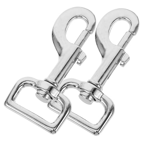 VANZACK 2 Stück Schwere Metall hundeleinen karabiner Drehbare Schnapphaken für Welpengeschirre und Haustierketten Robuster Verschluss für Einfache Befestigung und Flexiblen Einsatz von VANZACK