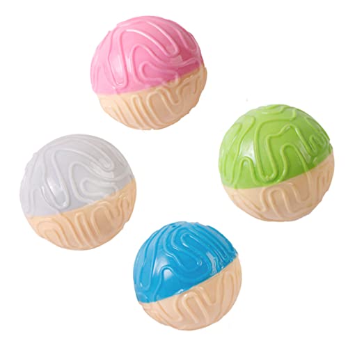 VANZACK 2 Stück Sound- für Haustiere interaktives Dog chew Toy Hundeball hundenapf Set Hundespielzeugball quietschend Pet-Ball- Hund wirft Ball Rosa von VANZACK