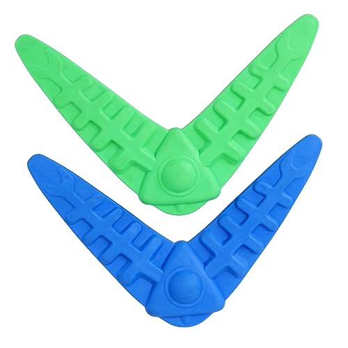 VANZACK 2 Stück Teiliges Hundespielzeug Pet Educational Toys Bissfestes Flying Toy für Welpen zur Zahnpflege Interaktives Wurfspielzeug für Drinnen und Draußen Zufällige Zufällige Farbe von VANZACK