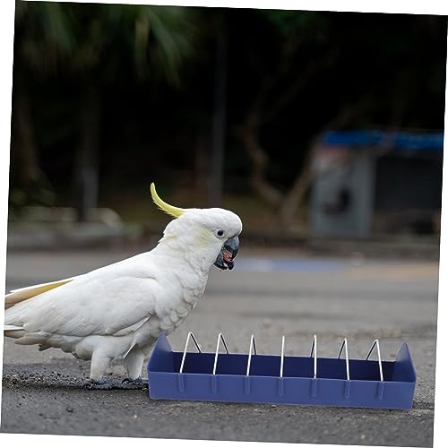 VANZACK 2 Stück Vogelfuttertrog aus Leichtes Futterbehälter mit Kleinem Schlitz und Verschüttungs Design Geeignet für Tauben Papageien und Kleine Vögel im Käfig von VANZACK