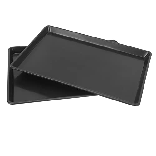 VANZACK 2 Stück Vogelkäfig-bodenschale Haustier Pfannen Für Hundekisten Hundekistenpfanne Ersatz-hundekistenablage Hundebox Tablett Hundetopf Tablett Kleintierkäfigtablett Ex Black Plastik von VANZACK