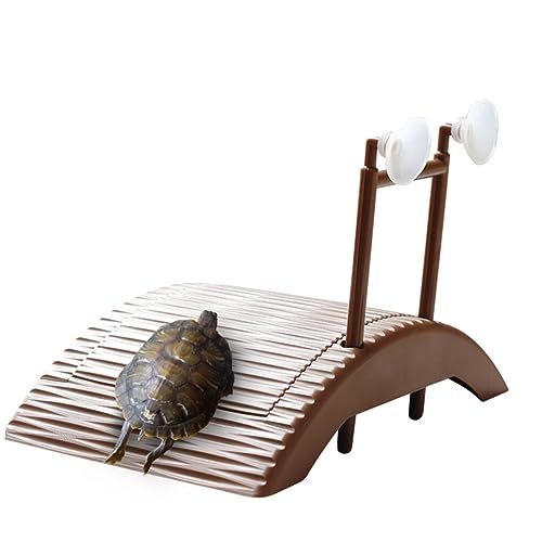 VANZACK 2 Stücke Plattform für Schildkröte schildkröten zubehör schildkröten Aquarium Zubehör für Reptilien Schildkröten-Aquarium schleichtiere Schildkrötensteigplattform Light Brown von VANZACK