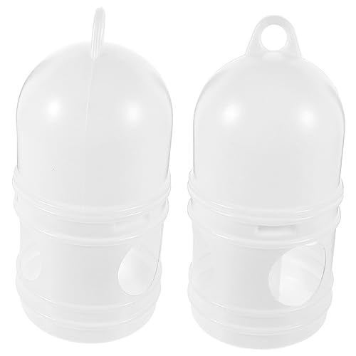 VANZACK 2 Stück Vogel Wasserspender für Tauben Kunststoff Wasserbecher für Vogelkäfig Automatische Trinkflasche Einfach zu Reinigen für Papageien und Sittiche Weiß VANZACK 2 Stück Vogel Wasserspender für Tauben Kunststoff Wasserbecher für Vogelkäfig Automatische Trinkflasche Einfach zu Reinigen für Papageien und Sittiche Weiß von VANZACK