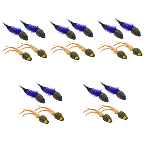 VANZACK 5 Sets Interaktives Katzenspielzeug-Set Kätzchen-Neck-mäuse-Modell Haustierspielzeug Zum Beißen Und Kratzen 4 Stück * 5 VANZACK 5 Sets Interaktives Katzenspielzeug-Set Kätzchen-Neck-mäuse-Modell Haustierspielzeug Zum Beißen Und Kratzen 4 Stück * 5 von VANZACK