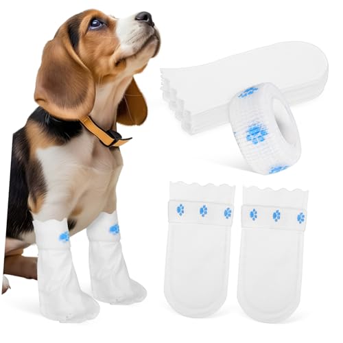 VANZACK 20 Stück Kofferraumschutz für Hunde Hundestiefel für kleine Hunde Hundeschuhe & Pfotenschützer Booties für Hundepfoten Welpenschuhe Katzenschuhe, um Kratzer zu vermeiden Vlies Weiß VANZACK 20 Stück Kofferraumschutz für Hunde Hundestiefel für kleine Hunde Hundeschuhe & Pfotenschützer Booties für Hundepfoten Welpenschuhe Katzenschuhe, um Kratzer zu vermeiden Vlies Weiß von VANZACK