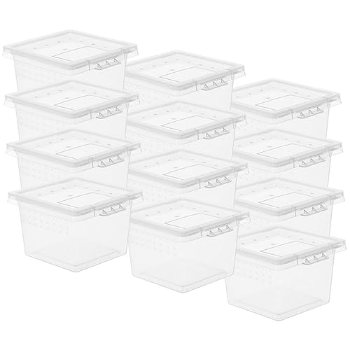 VANZACK 20 Stück Teiliges Reptilienzucht Transparente Fütterungs und Aufzuchtbox für Schlangen Spinnen Eidechsen Frösche und Schildkröten Langlebig und Sicher VANZACK 20 Stück Teiliges Reptilienzucht Transparente Fütterungs und Aufzuchtbox für Schlangen Spinnen Eidechsen Frösche und Schildkröten Langlebig und Sicher von VANZACK