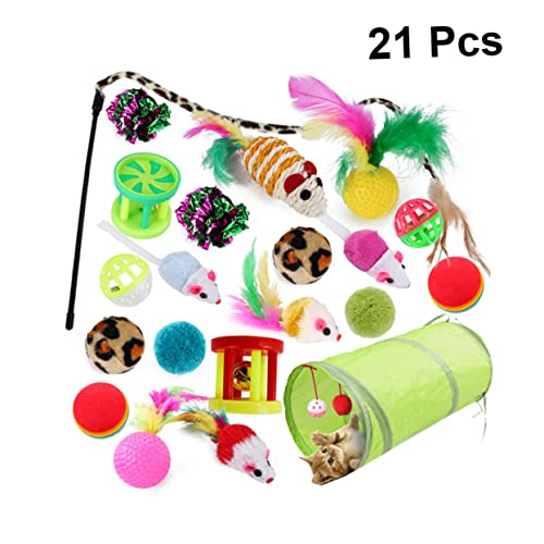 VANZACK 21stücke Teiliges Katzenspielzeug Interaktive Katzenangel Mit Katzenteaser Perfektes Spielzeug Für Soziale Fähigkeiten Und Unterhaltung Für Katzen Für Haustierliebhaber VANZACK 21stücke Teiliges Katzenspielzeug Interaktive Katzenangel Mit Katzenteaser Perfektes Spielzeug Für Soziale Fähigkeiten Und Unterhaltung Für Katzen Für Haustierliebhaber von VANZACK