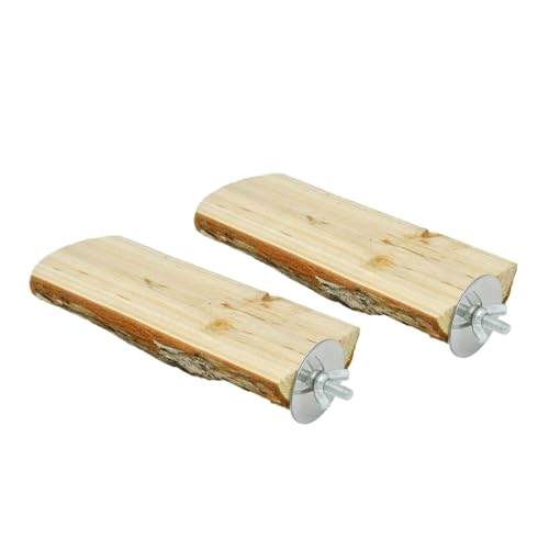 VANZACK 2stücke Holzplattform Für Kleine Haustiere Spielzeug Für Hamster Meerschweinchen Und Vögel Für Käfigdekoration Langlebig Und Unterhaltsam von VANZACK