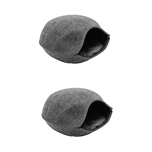 VANZACK 2St Fischmaulfilz-Katzenstreu haustierbett pet Bed Versteck für Haustiere Hundeschlafnest Hundehütten Hundezwinger drinnen Komfortables Katzenhaus verschleißfestes Katzennest Sanft VANZACK 2St Fischmaulfilz-Katzenstreu haustierbett pet Bed Versteck für Haustiere Hundeschlafnest Hundehütten Hundezwinger drinnen Komfortables Katzenhaus verschleißfestes Katzennest Sanft von VANZACK