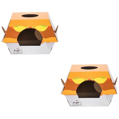 VANZACK 2St Hamburger Katzennest Katzenbett Kätzchenspielzeug Multifunktionaler Kratzbaum für Kätzchen Spielzeuge Schaber Kratzmatte für Katzen Katzenkratzbrett drinnen Katzenkratzer VANZACK 2St Hamburger Katzennest Katzenbett Kätzchenspielzeug Multifunktionaler Kratzbaum für Kätzchen Spielzeuge Schaber Kratzmatte für Katzen Katzenkratzbrett drinnen Katzenkratzer von VANZACK