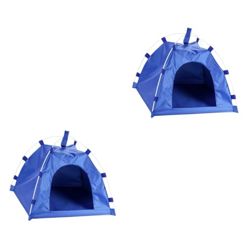 VANZACK 2St Hundebett blaues Haustierzelt tragbares Haustierzelt Outdoor-Zubehör für Haustiere Wasserdichtes Haustierzelt Universal- Zelte Hundezelt Haustierzubehör Sommer Outdoor-Produkt von VANZACK