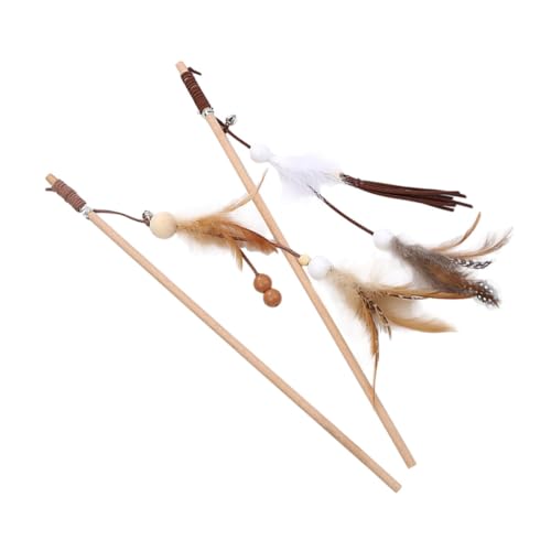 VANZACK 2stücke Interaktive Katzenangel Spielzeug Mit Federn Und Glocken Lustige Katzenspielzeuge Aktivität Und Gesundheit Für Katzen Und Kätzchen Für Gemeinsames Spiel Und VANZACK 2stücke Interaktive Katzenangel Spielzeug Mit Federn Und Glocken Lustige Katzenspielzeuge Aktivität Und Gesundheit Für Katzen Und Kätzchen Für Gemeinsames Spiel Und von VANZACK