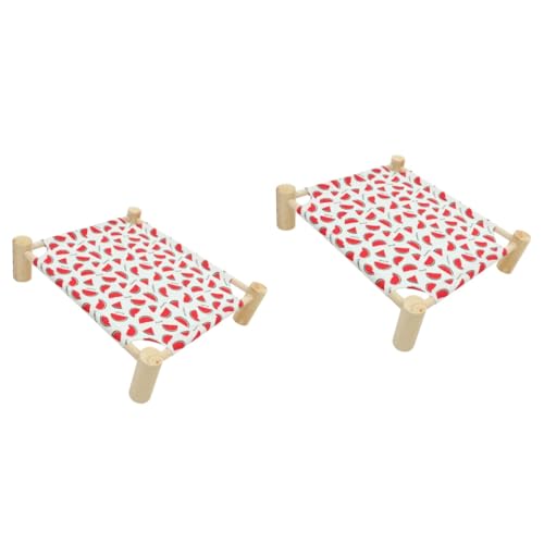 VANZACK 2 Stücke Erhöhten Katze Bett Für Indoor Katzen Holz Beine Waschbar Haustier Bett Nest Komfortable Katze Hängematte Für von VANZACK