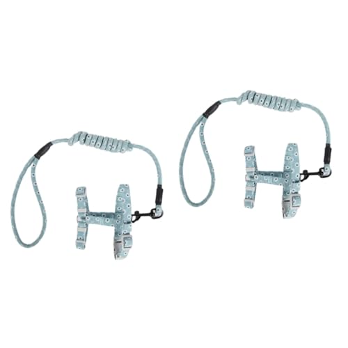 VANZACK 2 Stücke Leichte Katze Muster Seil Komfortable Strap Pet Leine Katze Liefert Größe Medium von VANZACK