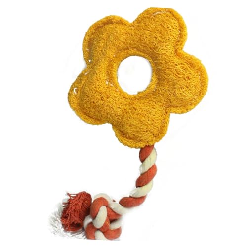 VANZACK 2Stücke Blumenförmiges Luffa Kauspielzeug für Katzen Interaktives Trainingsspielzeug mit Knoten Zahnreinigung und Beschäftigung Zufällige Farbwahl VANZACK 2Stücke Blumenförmiges Luffa Kauspielzeug für Katzen Interaktives Trainingsspielzeug mit Knoten Zahnreinigung und Beschäftigung Zufällige Farbwahl von VANZACK