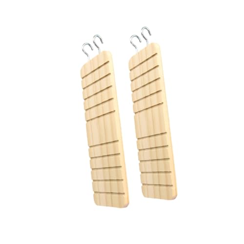VANZACK 2stücke Hamster Holzleiter Spielzeug Sichere Kletterleiter Für Kleintiere Installieren Aus Hochwertigem Naturholz Für Hamster Und Kleine Haustiere von VANZACK