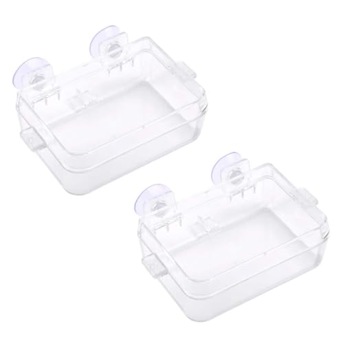VANZACK 2Stücke Reptilien Futterspender Transparente Wassernäpfe Für Haustiere Auslaufsicherer Futternapf Für Eidechsen Bartagamen Und Geckos VANZACK 2Stücke Reptilien Futterspender Transparente Wassernäpfe Für Haustiere Auslaufsicherer Futternapf Für Eidechsen Bartagamen Und Geckos von VANZACK