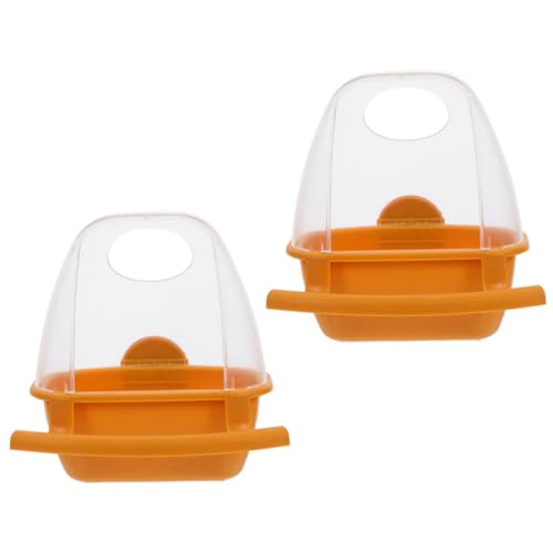 VANZACK 2er Set Vogel Futterspender Und Wasserbehälter Für Käfige Hängende Futterschalen Für Papageien Und Wellensittiche Braune Vogelfutterstation Ideal Für Die Fütterung Und VANZACK 2er Set Vogel Futterspender Und Wasserbehälter Für Käfige Hängende Futterschalen Für Papageien Und Wellensittiche Braune Vogelfutterstation Ideal Für Die Fütterung Und von VANZACK