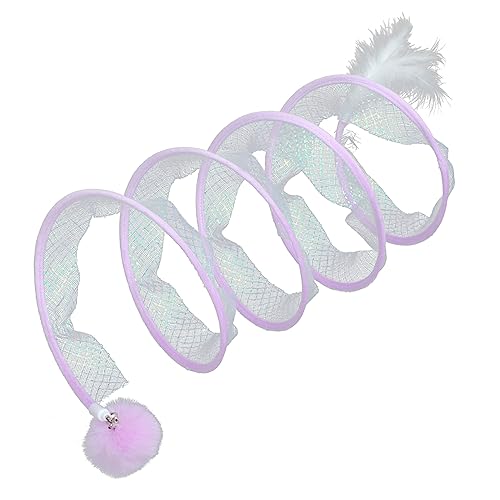 VANZACK 2 Stück Interaktiver Katzen-spieltunnel Für Den Innenbereich Katzen-Donut-Spielzeug Für Kätzchen-übung Großer Katzentunnel Kratzmatte Für Spaß von VANZACK