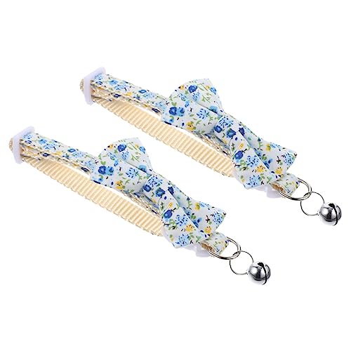VANZACK 2stücke Verstellbares Katzenhalsband Mit Glöckchen Niedliches Katzenhalsband Für Katzen Und Kleine Welpen Komfortabel Und Sicher Für Frühling Sommer von VANZACK