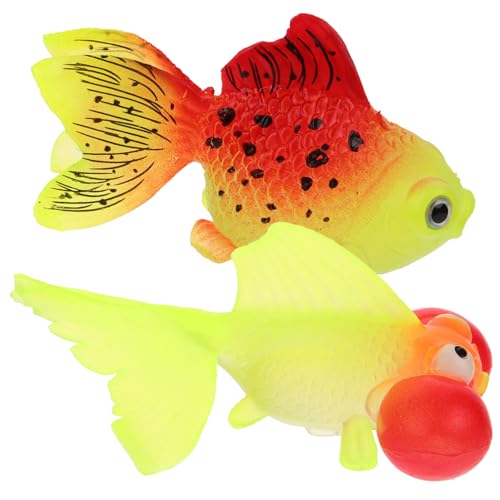 VANZACK 2stücke Künstliche Goldfisch Statue Aquarium Dekoration Gummi Goldfisch Figurine Dekorative Für Unterwasserlandschaft VANZACK 2stücke Künstliche Goldfisch Statue Aquarium Dekoration Gummi Goldfisch Figurine Dekorative Für Unterwasserlandschaft von VANZACK