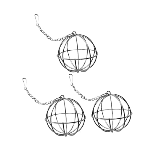 VANZACK 3 STÜCKE Edelstahl Heuball Futterspender Hängend für Kaninchen Meerschweinchen Chinchillas Langlebiger Leicht zu Reinigender Heufutterball für Kleintiere Spaßiges VANZACK 3 STÜCKE Edelstahl Heuball Futterspender Hängend für Kaninchen Meerschweinchen Chinchillas Langlebiger Leicht zu Reinigender Heufutterball für Kleintiere Spaßiges von VANZACK